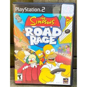 The Simpsons Road Rage (PS2 Sony PlayStation 2 2001) CIB Tested Black Label